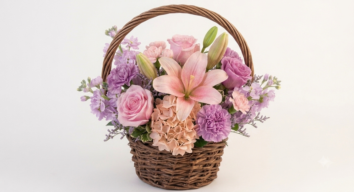 Lush Lilac Small Garden Basket