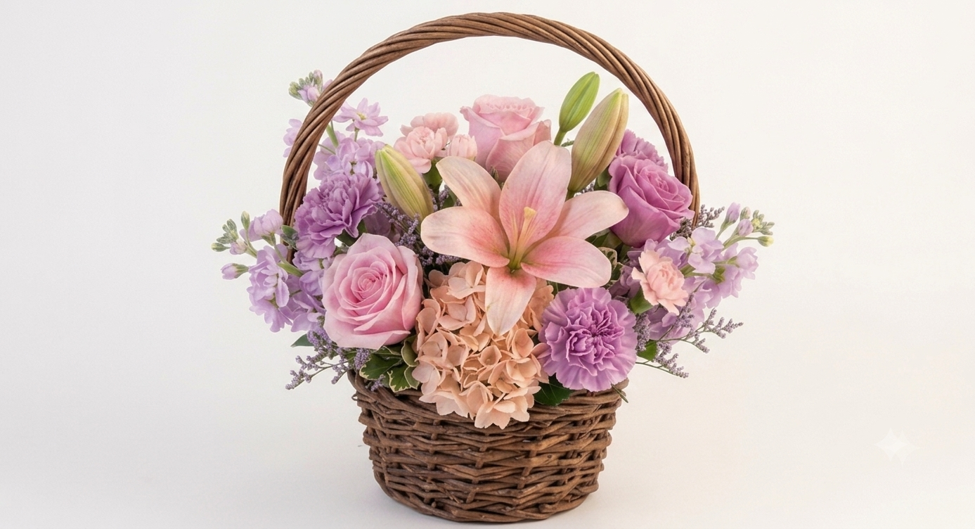 Lush Lilac Small Garden Basket