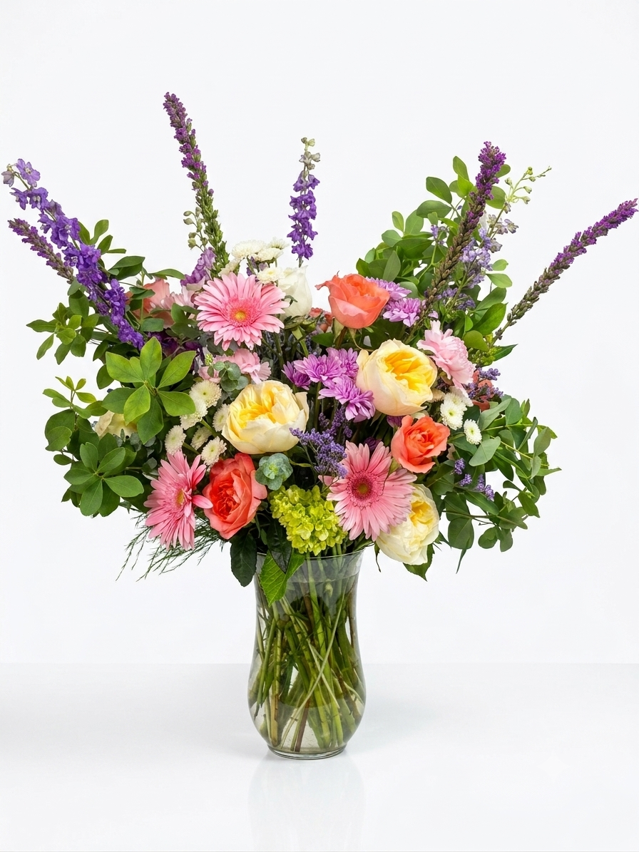 X-Large Designers Choice Garden Style Vase Arrangement